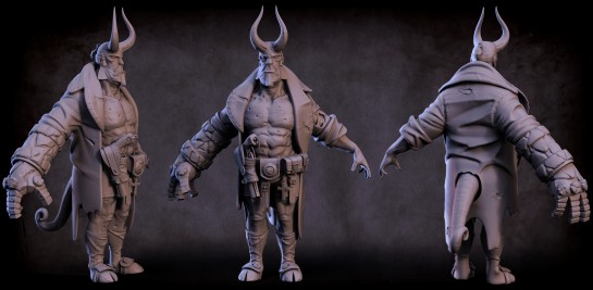 Hellboy Sculpture