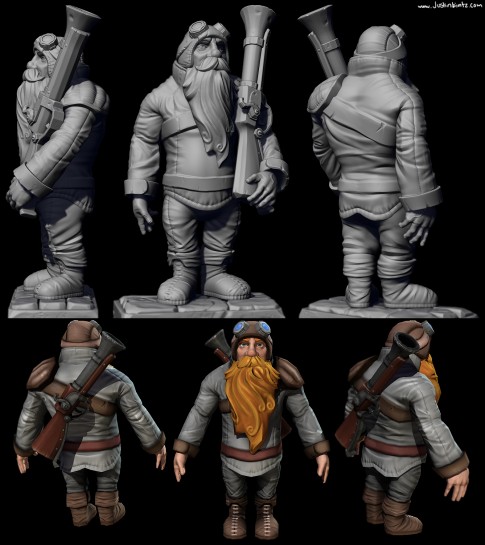 Dwarf_Sculpt and game model